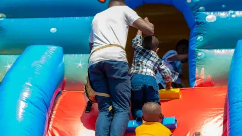Bouncing castle time