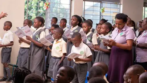 Choir,P.7 Dedication Service