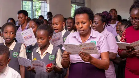 Choir,P.7 Dedication Service