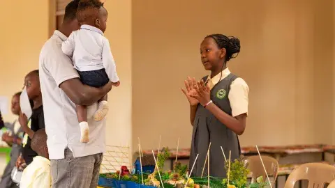 Kaylen explaining study tour