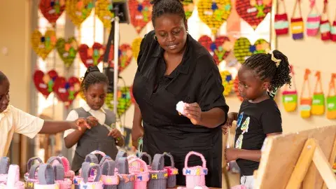 Michelle showing work